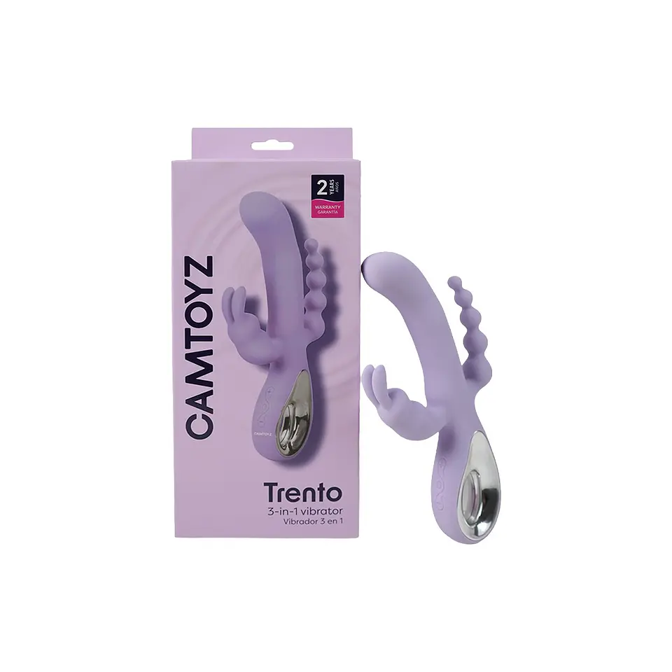 VIBRADOR TRIPLE ESTIMULACÓN - TRENTO  1