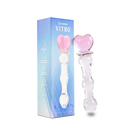 DILDO VIDRIO - CORAZÓN 