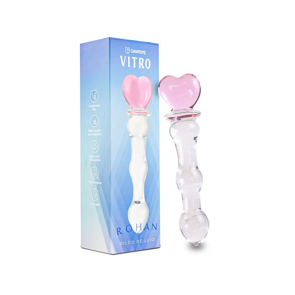 DILDO VIDRIO - CORAZÓN  1
