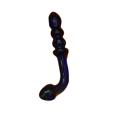 DILDO VIDRIO AZUL 