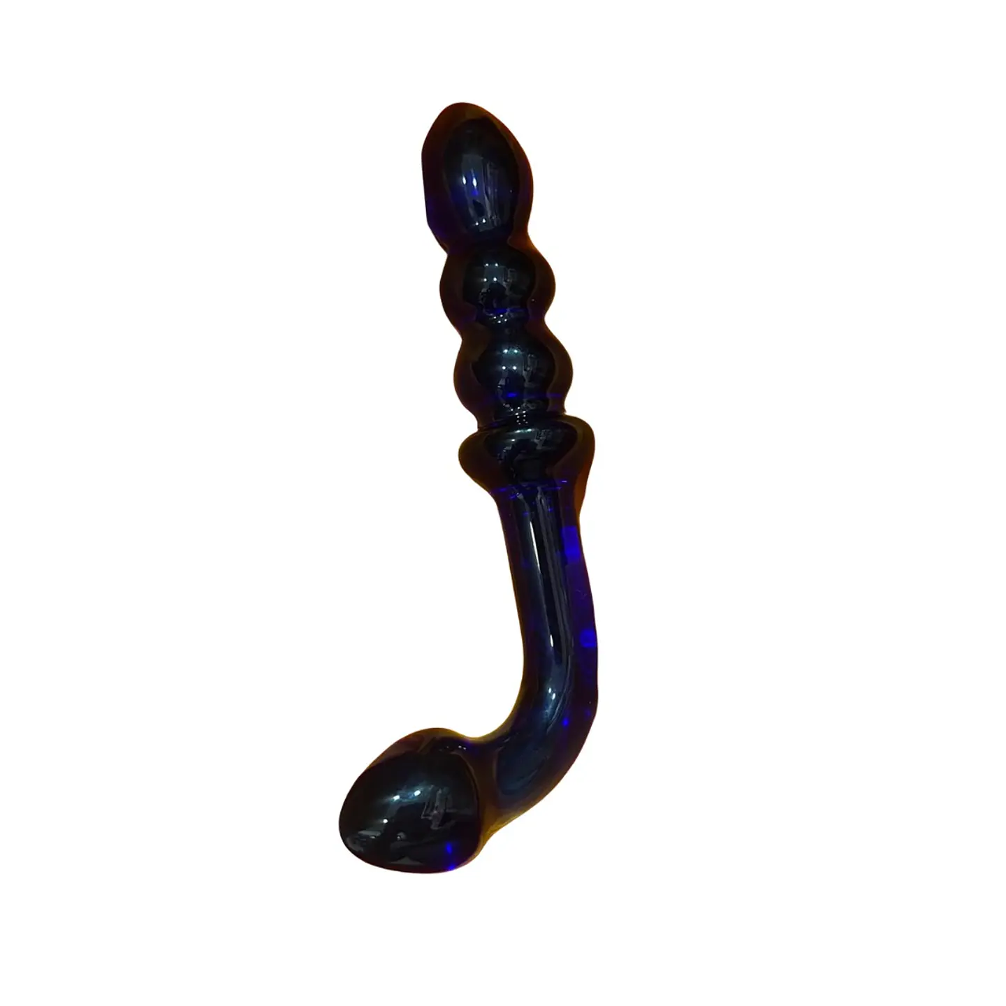DILDO VIDRIO AZUL  1