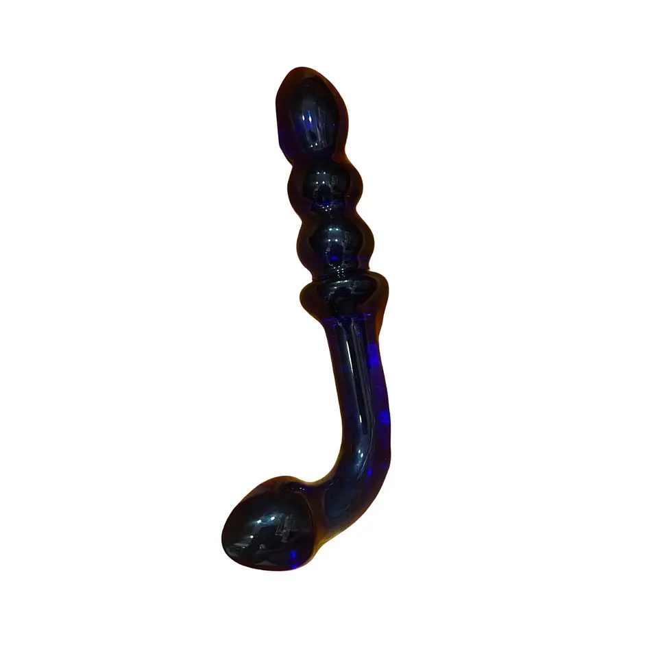 DILDO VIDRIO AZUL  1
