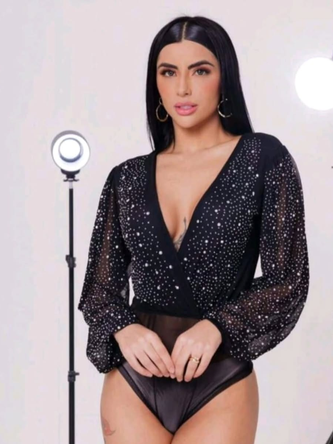 BODY MANGA LARGA CON IMITACION DIAMANTE 1