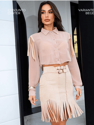 CONJUNTO VAQUERO BEIGE