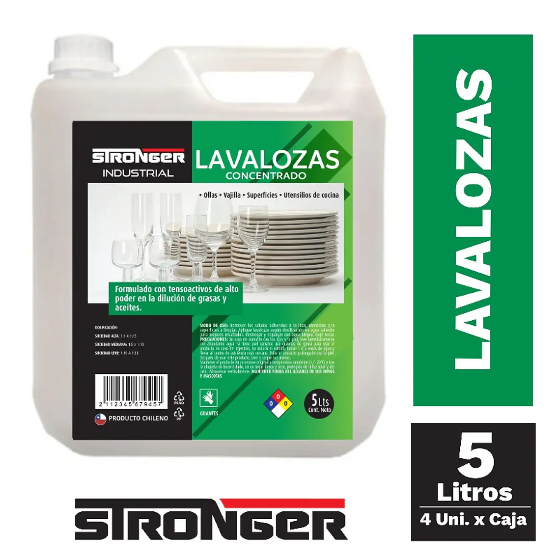 LAVALOZAS CONCENTRADO 5LTS  INDUSTRIAL 1
