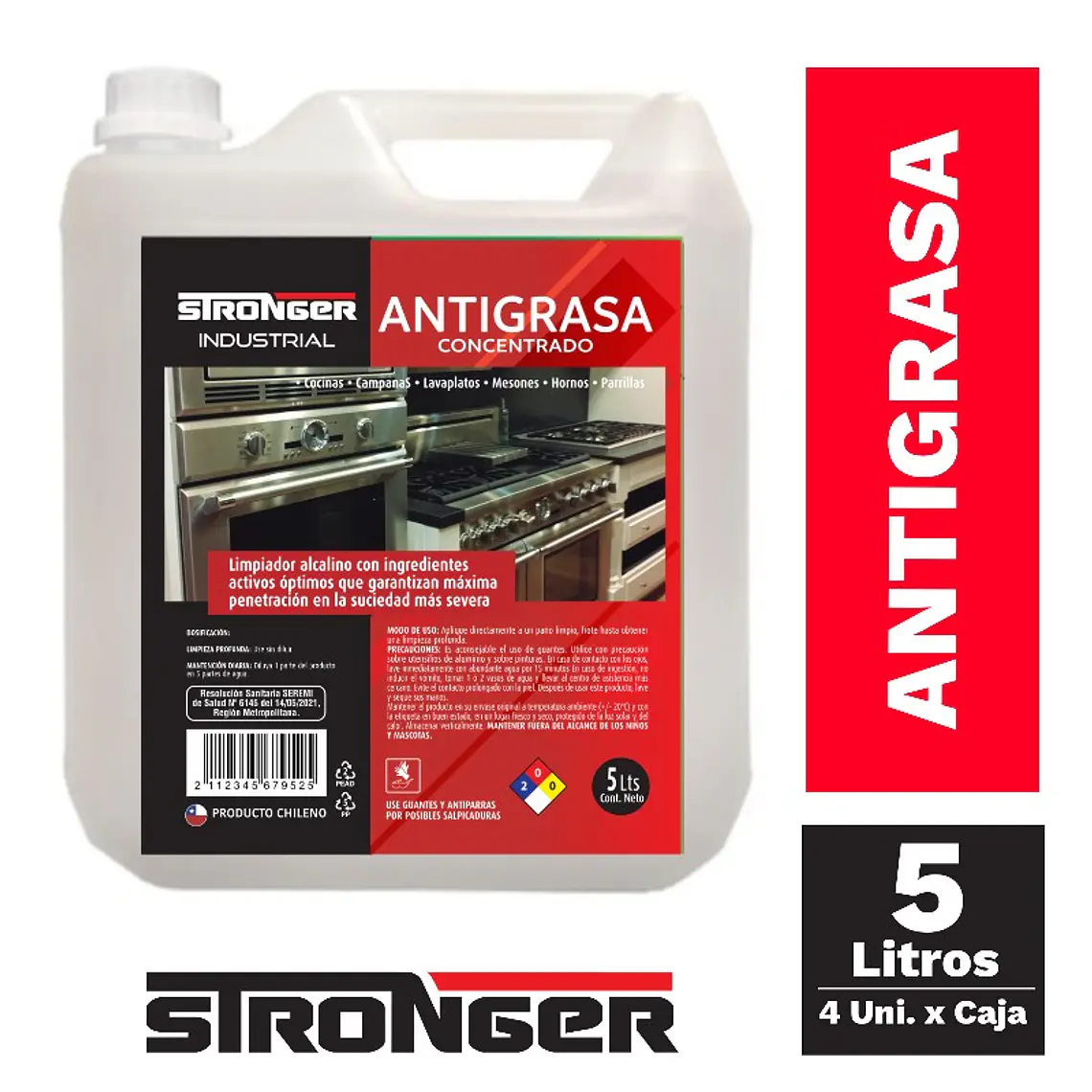 ANTIGRASA CONCENTRADO 5LTS INDUSTRIAL 1