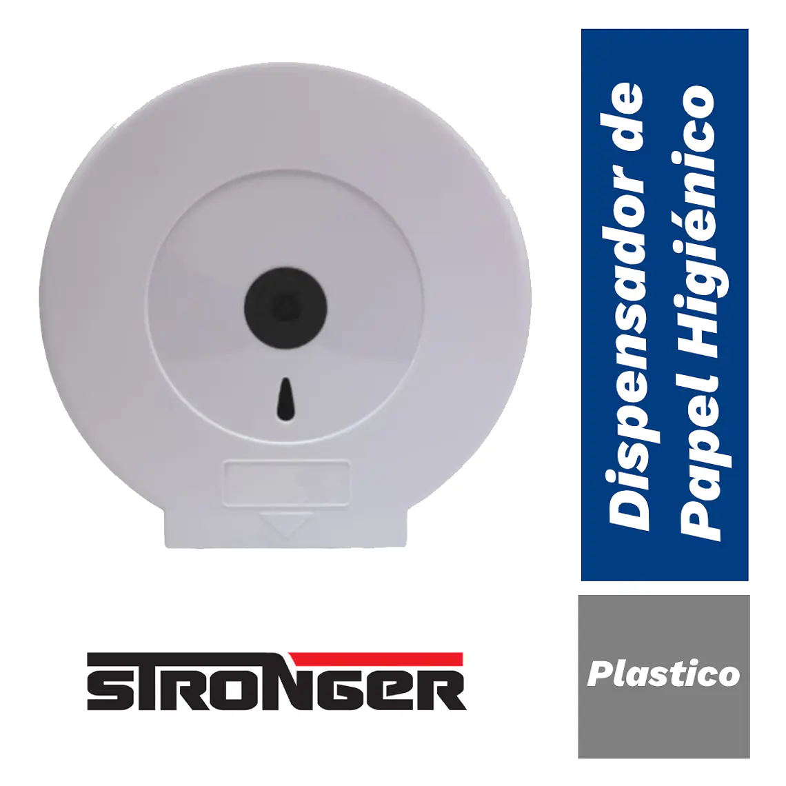 Dispensador de papel higiénico blanco -Plastico 1