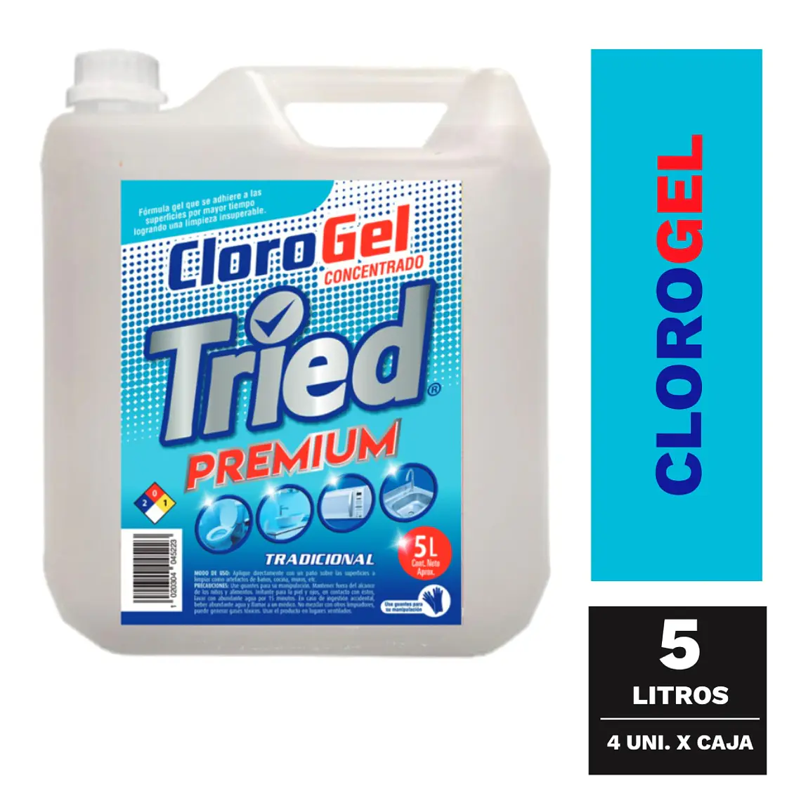CLORO GEL HOGAR 5 LITROS 1