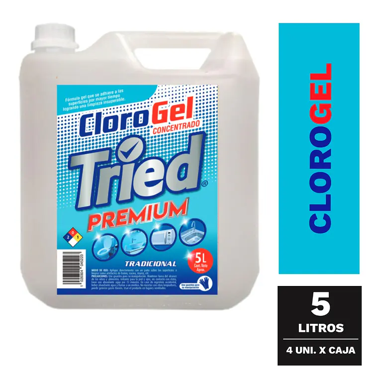 CLORO GEL HOGAR 5 LITROS 1
