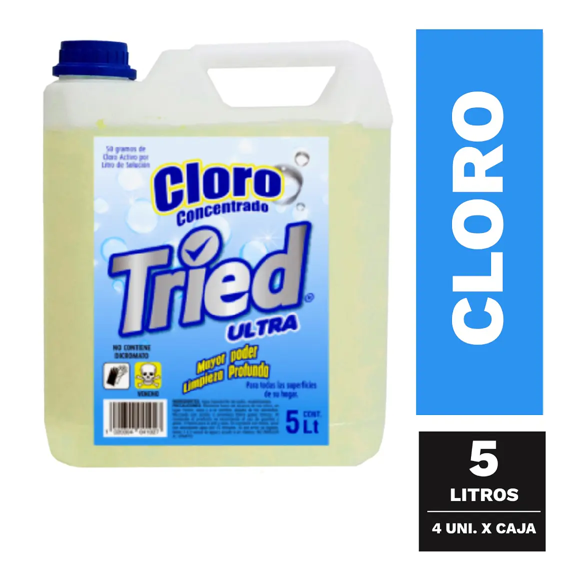 CLORO HOGAR 5 LITROS  Al 3%  1