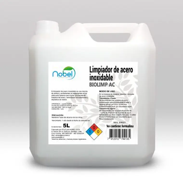 Limpiador de acero inoxidable 5 LTS 1