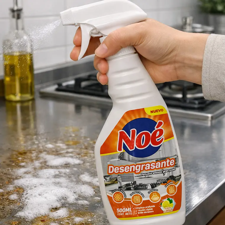 Limpiador Líquido Antigrasa Cocina Gatillo Botella 500 ml Noe  2