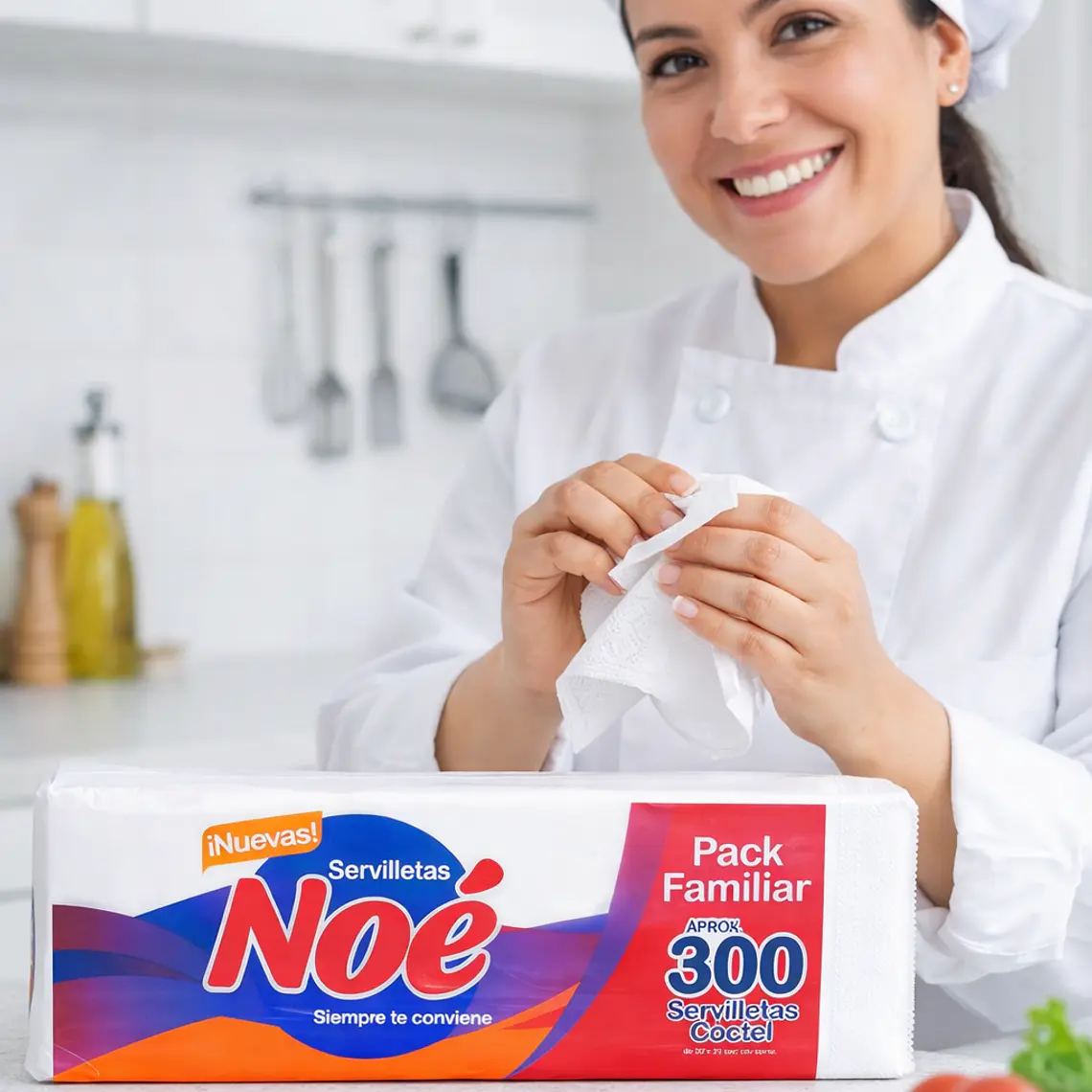 Servilleta  300 unidades 22x21 Cm Noe 1