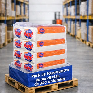 Servilletas Bolsa de 10 Pack 300 Unidades 22x21 Cm  Coctel -  Noe