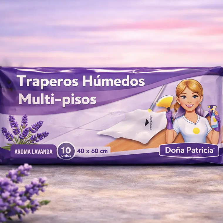 Trapero Piso Humedo Multiuso  Lavanda  1