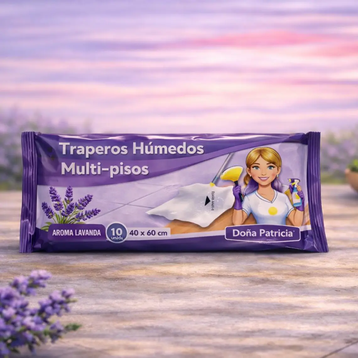 Trapero Piso Humedo Multiuso  Lavanda  1