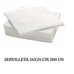 SERVILLETA 24X24 CM 300 UN