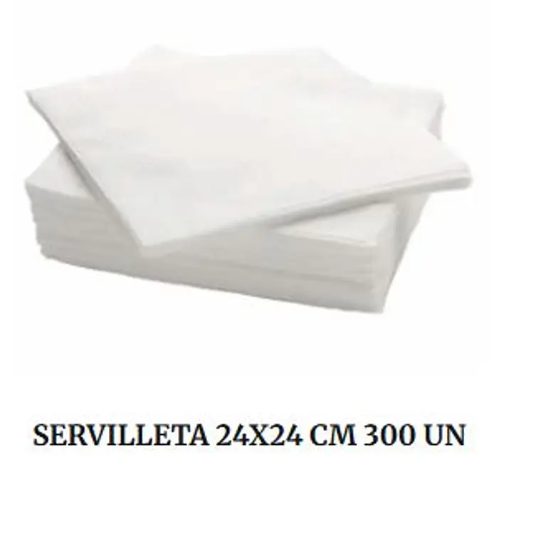 SERVILLETA 24X24 CM 300 UN 1