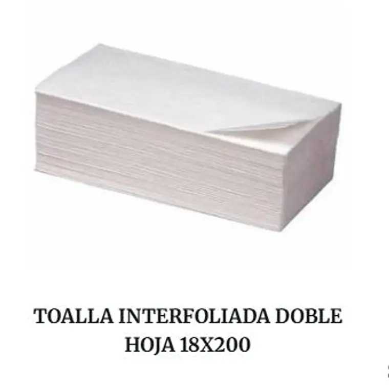 TOALLA INTERFOLIADA DOBLE HOJA 18X200 1