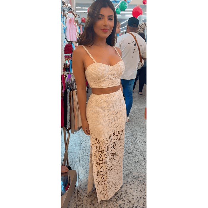 Vestido Lía macramé  2