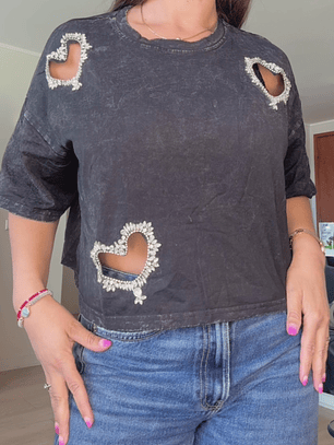 Polera corazón 