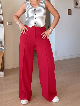 Pantalón Palazo Rojo