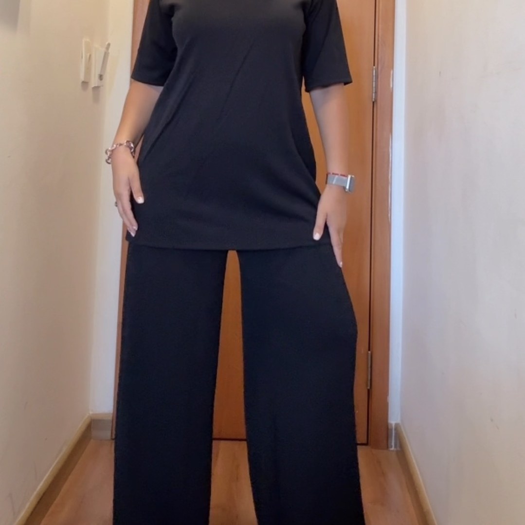 Conjunto Palazo Overzize negro 1