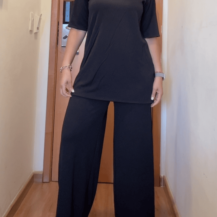 Conjunto Palazo Overzize negro 2