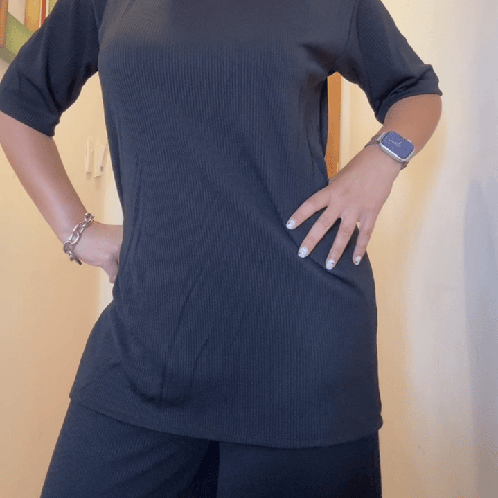 Conjunto Palazo Overzize negro 3