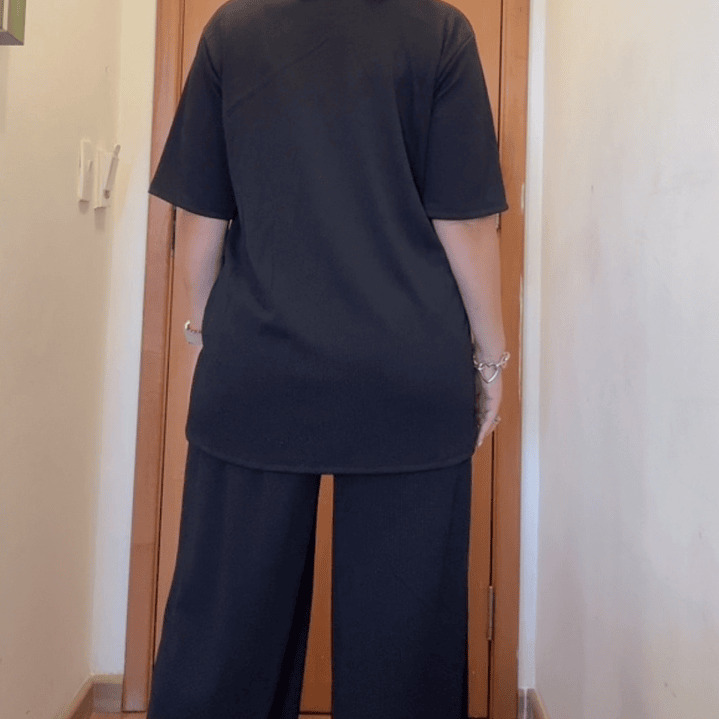 Conjunto Palazo Overzize negro 4