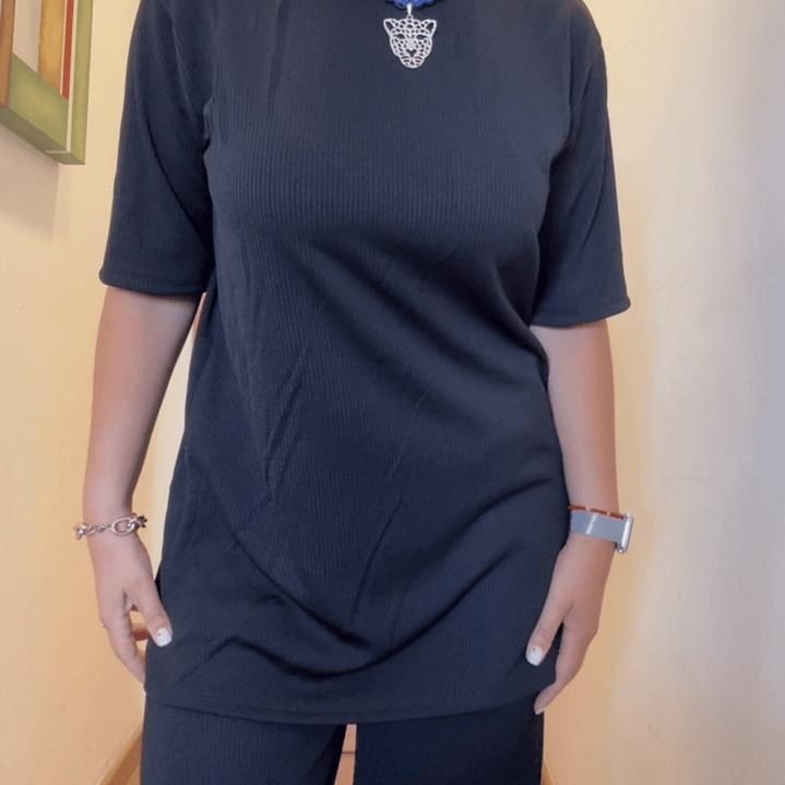 Conjunto Palazo Overzize negro 5