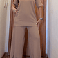 Conjunto Palazo Overzize Camel - Miniatura 6