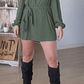 Vestido con Short Rosario Verde militar  - Miniatura 4