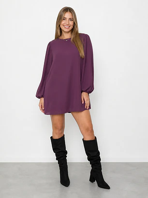 Vestido con short Rosario Guinda 