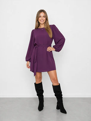 Vestido con short Rosario Guinda 