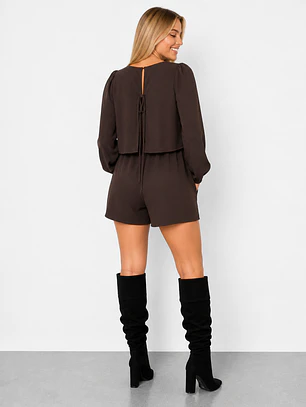 Vestido con Short Antonieta Marron