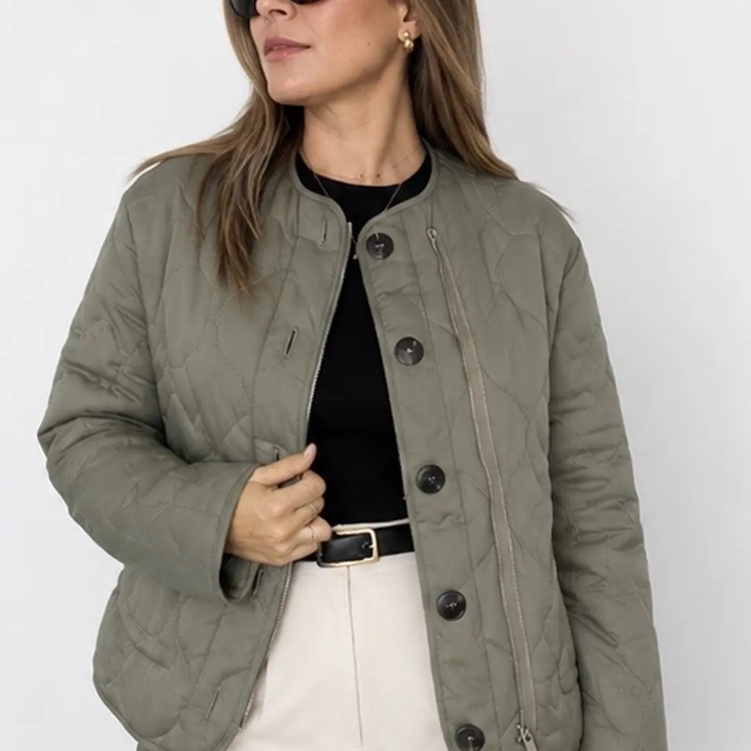 Chaqueta  Romboidal Olive CHic 1