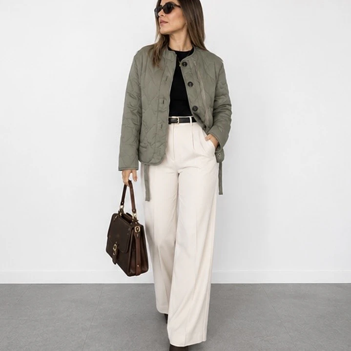 Chaqueta  Romboidal Olive CHic 3