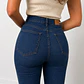 Jeans con faja Matilda azul Flare  - Miniatura 3