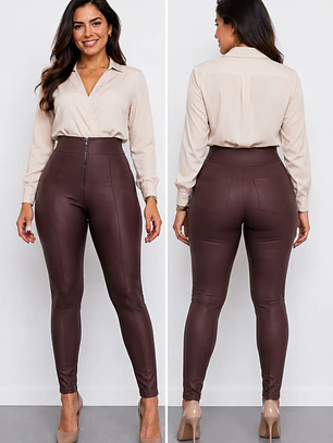 Pantalón Prada modelo Skinny Marrón 