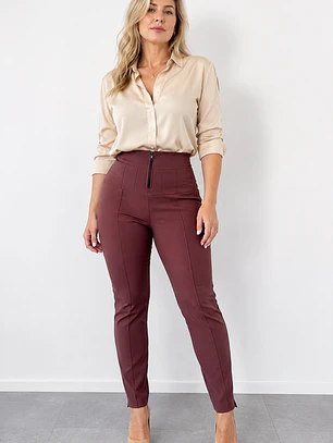 Pantalón Prada modelo Skinny Marrón 