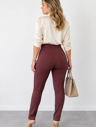 Pantalón Prada modelo Skinny Marrón 