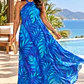 Vestido TATYANY hojas turquesa - Miniatura 1