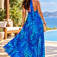 Vestido TATYANY hojas turquesa - Miniatura 2
