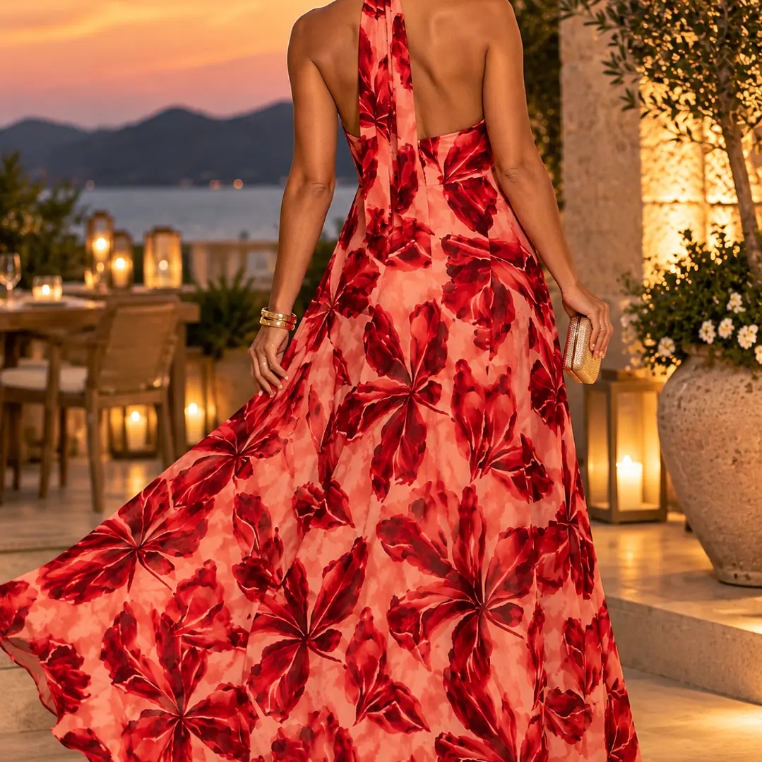 Vestido TATYANY coral  1