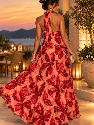 Vestido TATYANY coral 
