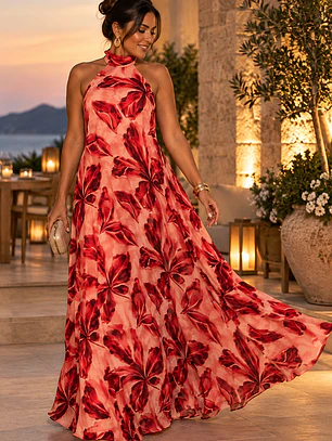 Vestido TATYANY coral 