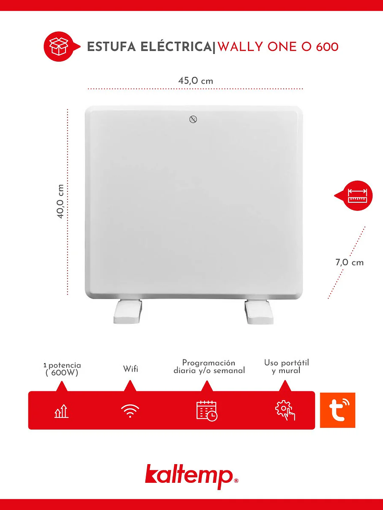Calefactor Wally One 600 W  3