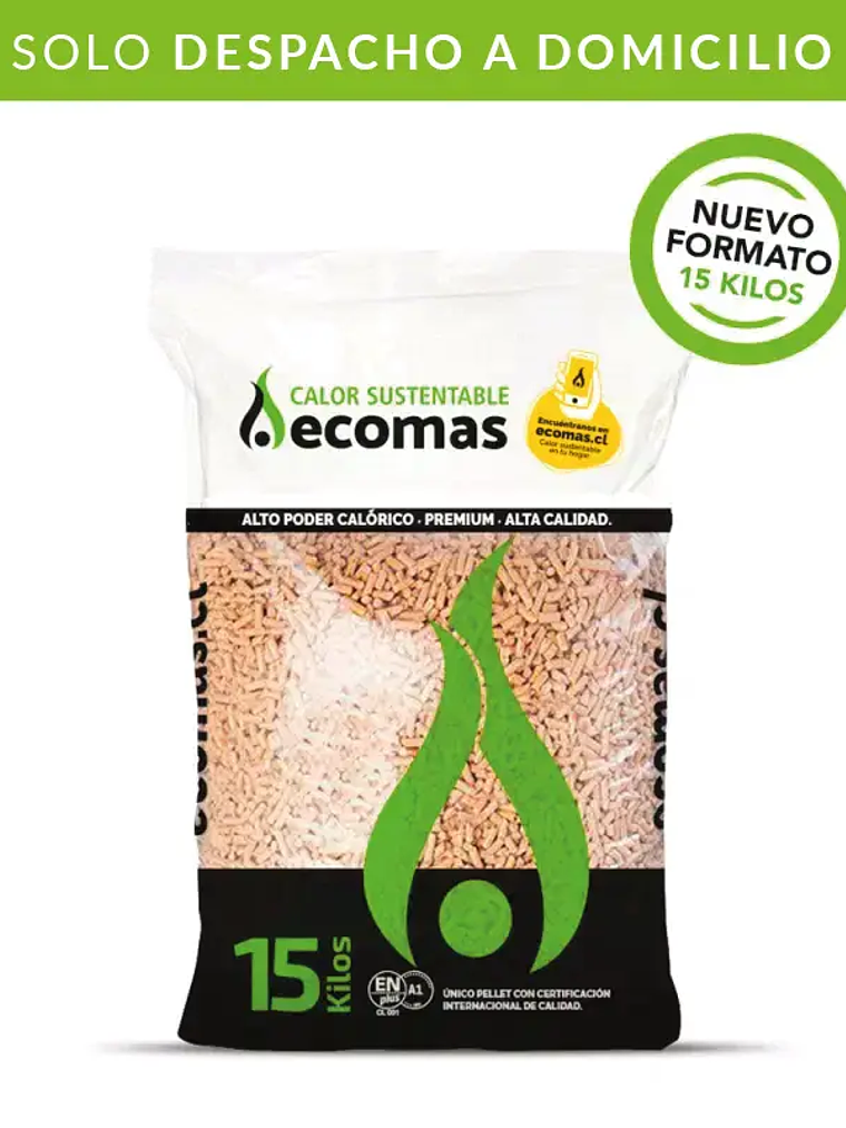 Pallet de Pellet Ecomas (Pack 96 bolsas 15 kg) 1