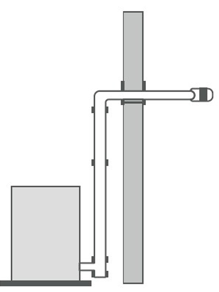 Kit instalación interior con difusor  2